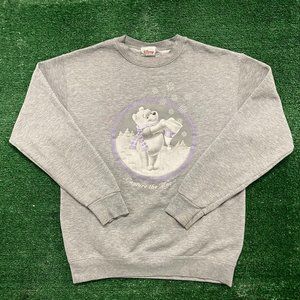 Vintage 90s Winnie the Pooh Winter Snow Crewneck Sweatshirt